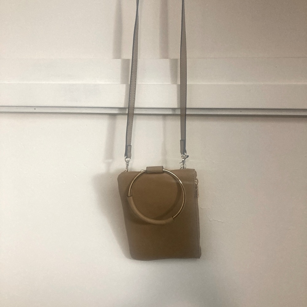 INC beige handbag